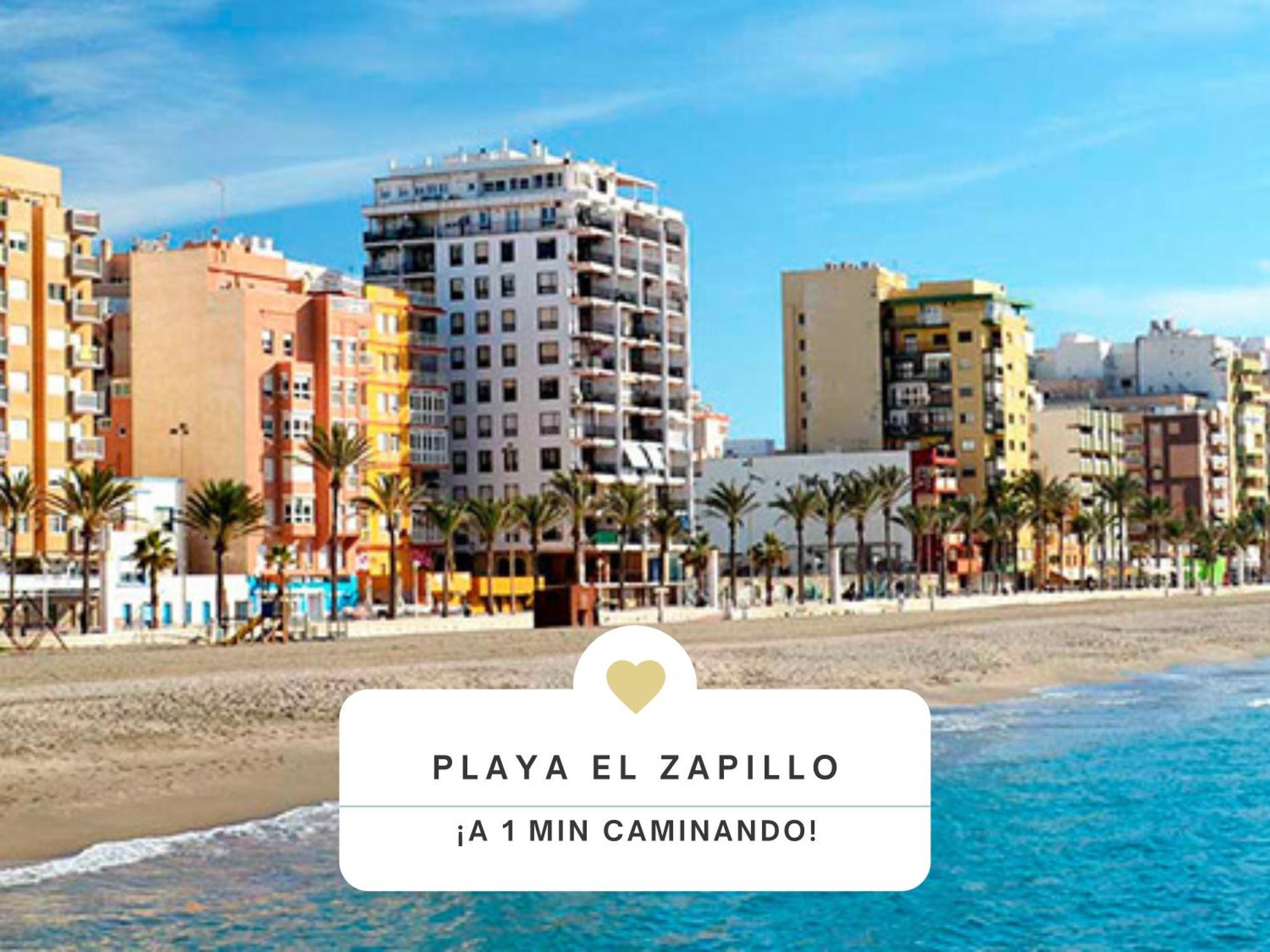 Acogedor Apartamento A 30 Metros De La Playa - Wifi - Smarttv Almería Exteriör bild